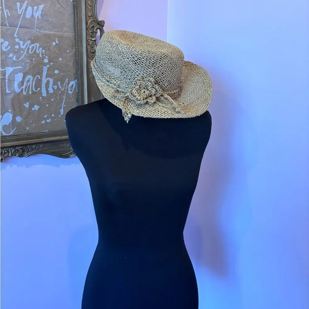 Anthropologie Tan Straw Hat - Picture 3 of 6